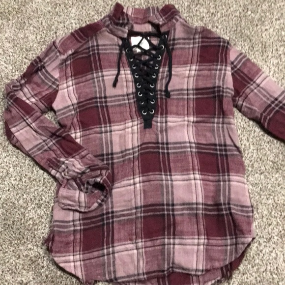 Tie up American eagle flannel - Picture 3 of 3